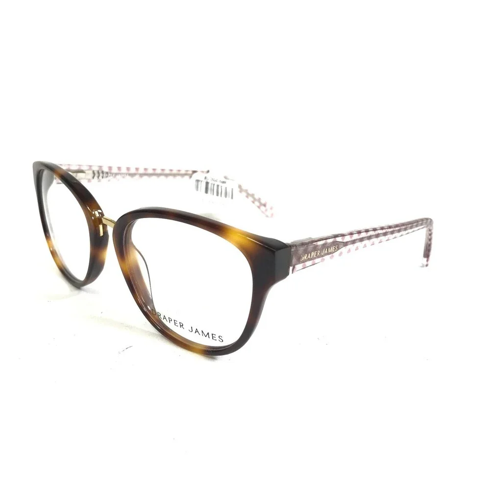 Draper James Eyeglasses Frames DJ5019 215 TORTOISE Pink Clear Square 52-18-140